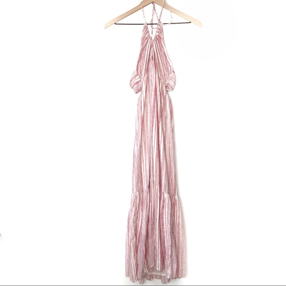 NWT Free People | Audrey Striped Halter Maxi Dress - Picture 3 of 8